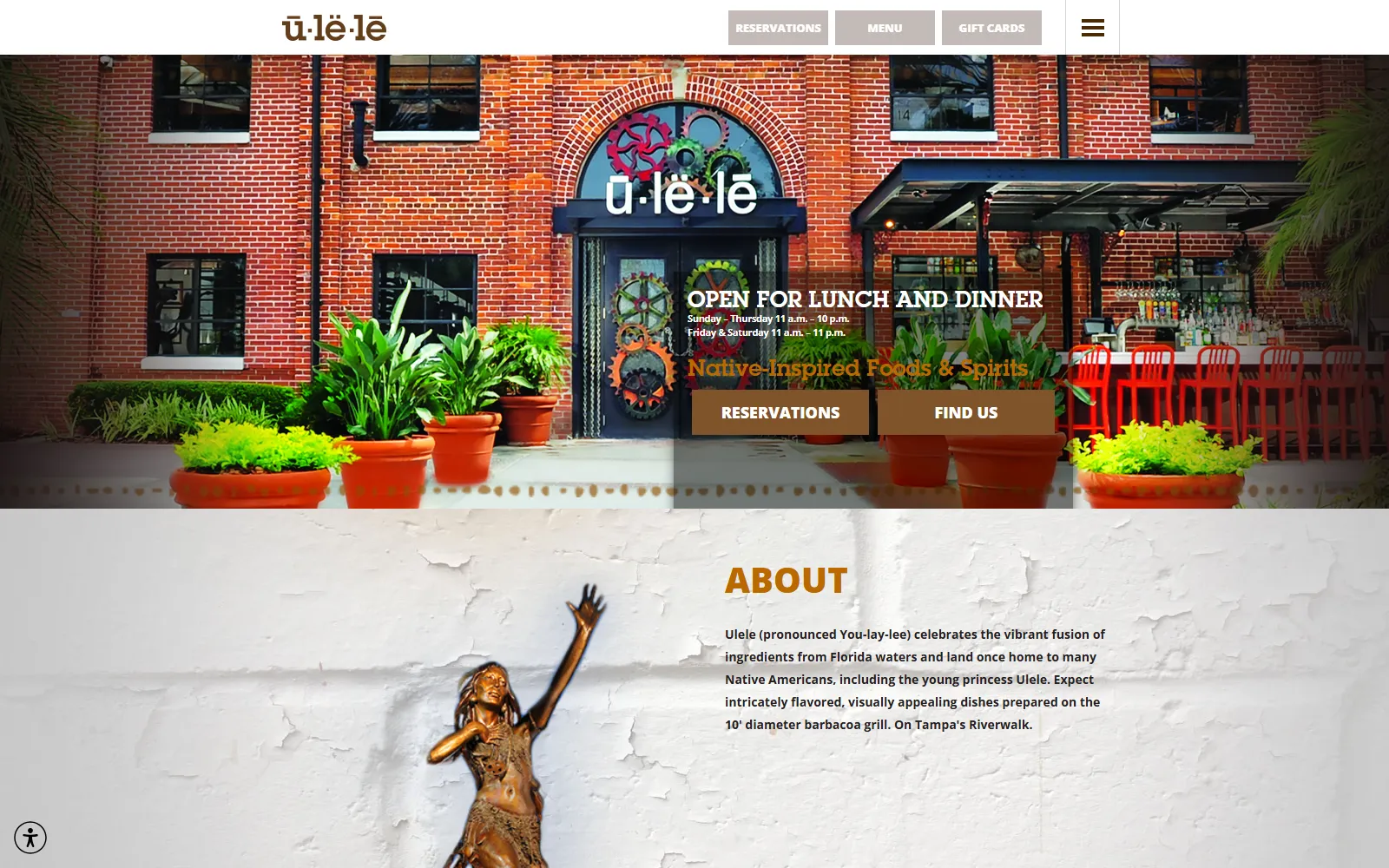 Ulele website, built by OJ Amplify